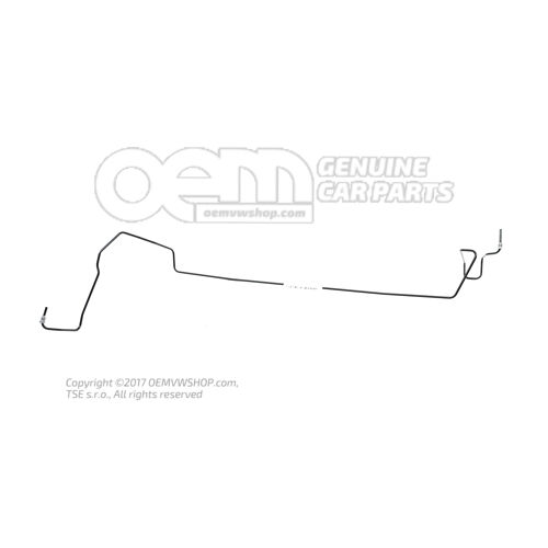 Przewód hamulcowy od hydrauliki do przewodu hamulcowego 4B0614724Q