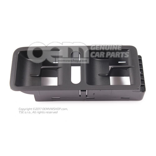 Listwa przełącznika satynowa czarna Volkswagen Polo Hatchback 6R 6R0867255K 9B9
