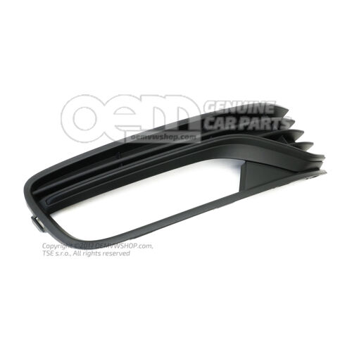 Kratka nawiewu satynowo czarna Volkswagen Polo Hatchback 6R 6C0853665J 9B9