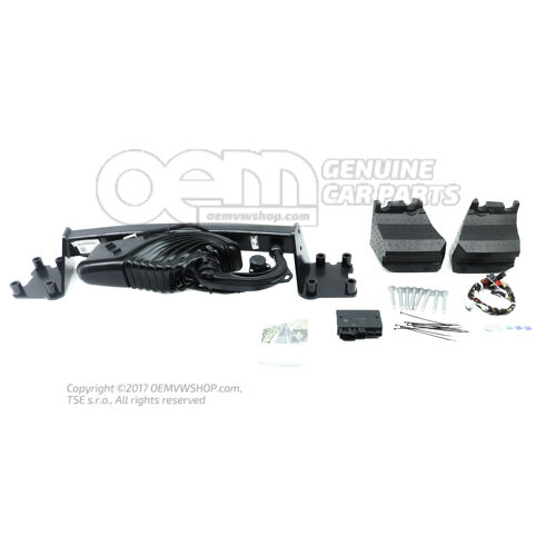 Zaczep holowniczy, obrotowy i zestaw montażowy – części elektryczne do obsługi przyczepy (zmniejszona wydajność wentylatora) 4M8092157