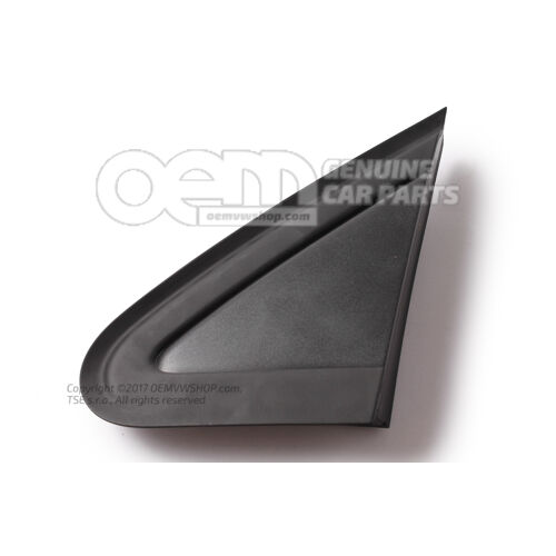 Wykończenia satynowe w kolorze czarnym 6Q0853273A 9B9