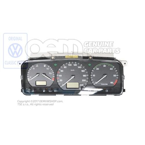 Instrument Combi w kolorze satynowo czarnym 7D0919862QV01C