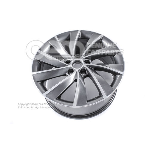 Felga aluminiowa antracyt metalik (szara) Skoda Superb 3V 3V0601025L HA7