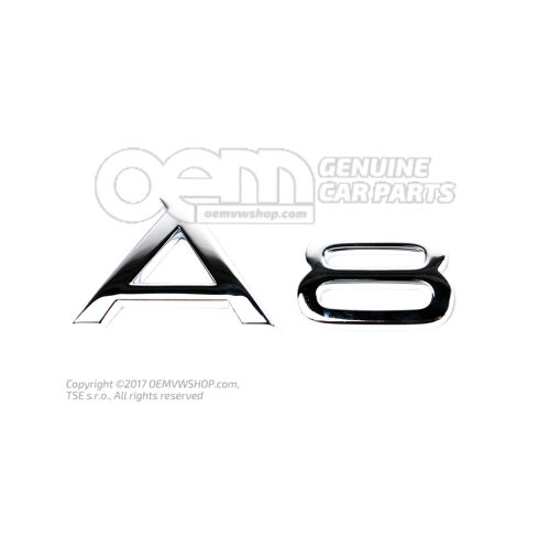 Napis chromowany 4D0853741D 2ZZ