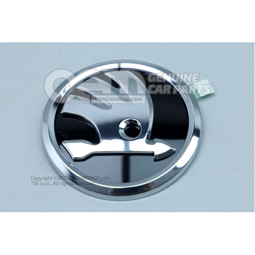 Emblemat SKODA czarny/chrom Skoda Citigo 1S 1ST853601C FOD