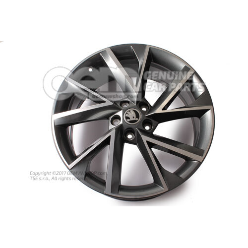 Obręcz aluminiowa, antracyt metalik (szary) 3V0071499G HA7