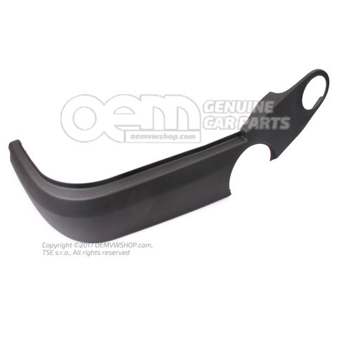 Tapicerka ramy siedzenia satynowa czarna 1J4881317G B41