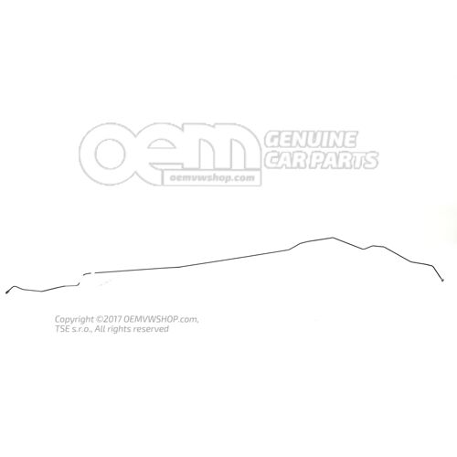 Przewód hamulcowy od hydrauliki do przewodu hamulcowego Audi TT/TTS Coupe/Roadster 8N 8N0614741D