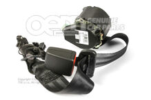 Trzypunktowy bezwładnościowy uchwyt kołowrotka, pasek i zatrzask, klamra, satynowa czerń 3V0857807E RAA