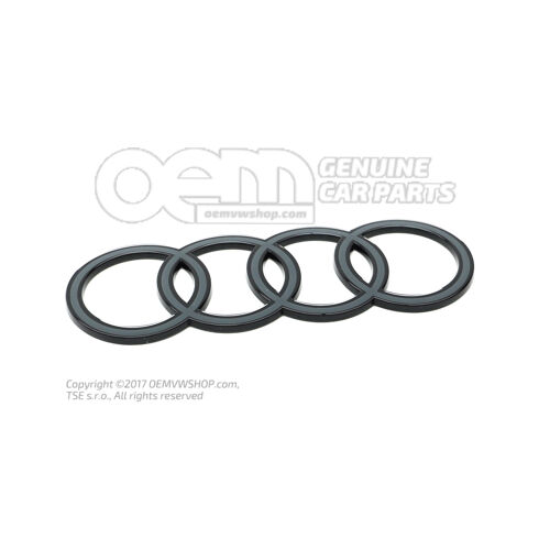 Emblemat AUDI w kolorze antracytowym 85E853742A 716