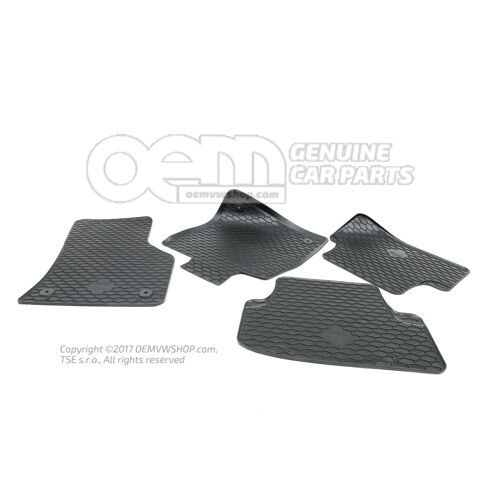1 zestaw dywaników podłogowych (gumowych) 1 zestaw = czarny 5G1061550C 041