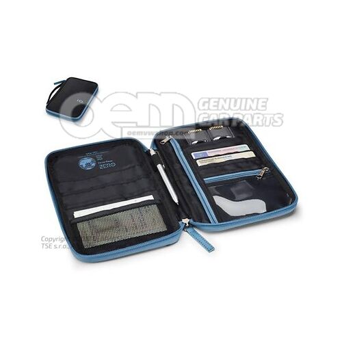 Etui na dokumenty podróżne, czarne, ochrona RFID, kolekcja ID.