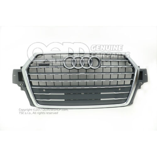 Kratka chłodnicy chłodnicy szara Audi Q7 4M 4M0853651J MX3