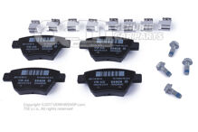 1 zestaw klocków hamulcowych do hamulca tarczowego 5K0698451C