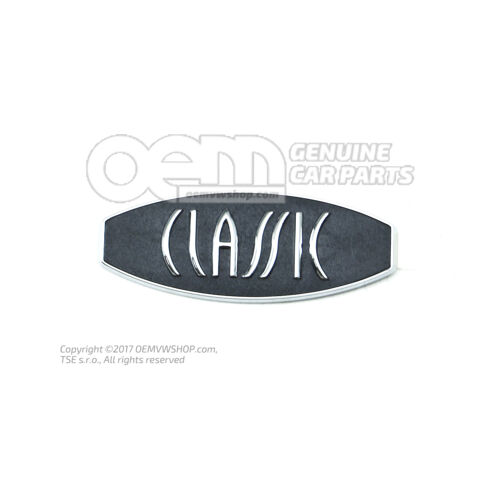 Napisy foliowe kolory chrom/czarny 6Y0853431E FXC