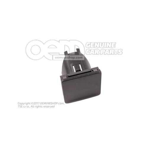 Obudowa zapalniczki z osłoną konsoli środkowej, tytanowa, czarna 3G0919341  82V