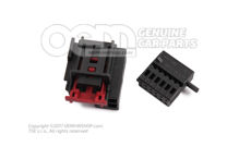 Płaska obudowa styków z jednostką sterującą mechanizmu blokującego styki dla elektroniki kolumny kierownicy 5Q0972726