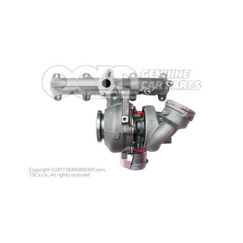Kolektor wydechowy z turbosprężarką 03G253014M