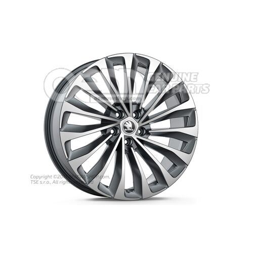 Obręcz aluminiowa Antracyt metalik (szary) 5LG071490E HA7