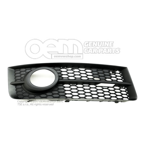 Kratka nawiewu satynowa czarna Audi A8/S8 Quattro 4E 4E0807682AK01C