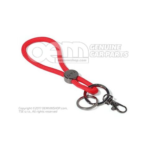3A4087010 Key tag, Red/Gun Metal, GTI Collection