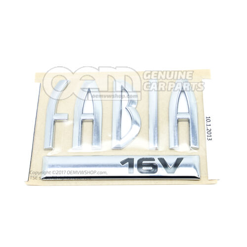 Napis kolory chrom/czarny 6Y0853687BDFXC