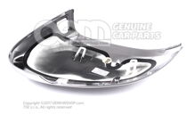 Nakładki na lusterka R line "aluminiowe" do samochodów z asystentem zmiany linek VW Arteon Passat B8 OEM02333465 (2)