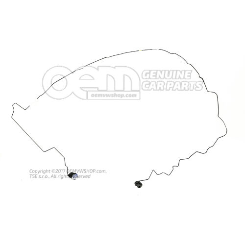 Przewód hamulcowy od hydrauliki do przewodu hamulcowego 4M0614726M