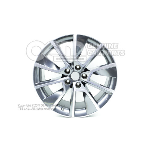 Obręcz aluminiowa Antracyt metalik (szary) 3V0601025BKHA7