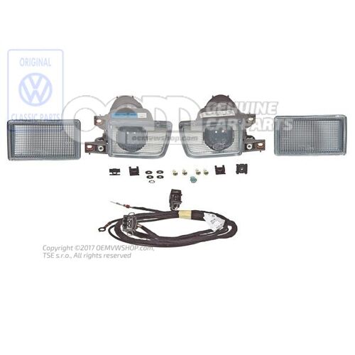 Halogenowa lampa przeciwmgłowa Volkswagen Golf Cabriolet 1H 1H0998139