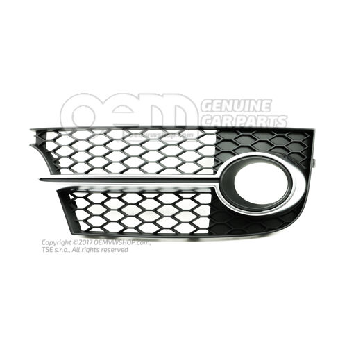 Kratka nawiewu czarno-błyszcząca 8J0807682K T94
