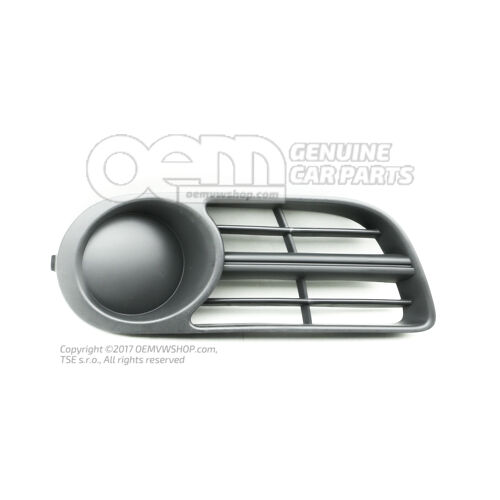 Zaślepka lampy przeciwmgielnej satynowa czarna Skoda Fabia 6Y 6Y0807368B B41