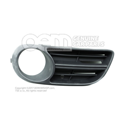 Osłona klosza lampy przeciwmgielnej satynowa czarna Skoda Fabia 6Y 6Y0853665F 9B9
