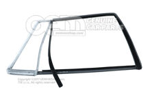 Prowadnica okna satynowo czarna 1J9839431B B41