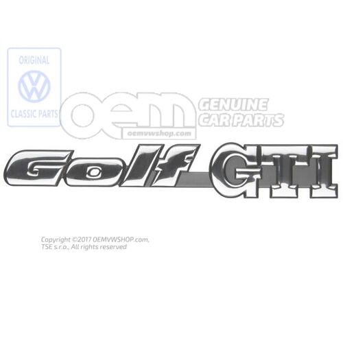 Emblemat tylny do Golfa Mk3 GTI 1H6853687ADZ10