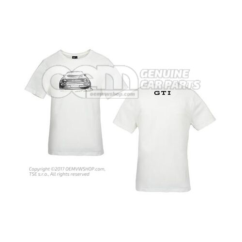 Koszulka, rozmiar S, unisex, „GTI Skribble”, biała, kolekcja GTI