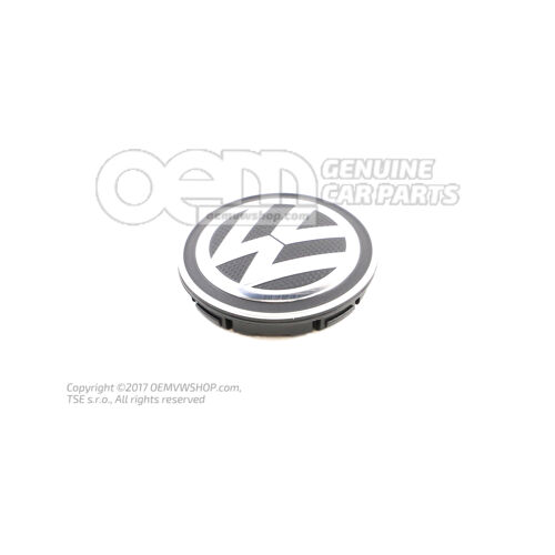 Czapka z daszkiem satynowo czarna/polerowany chrom/reflex srebrny 6C0601171  XQI