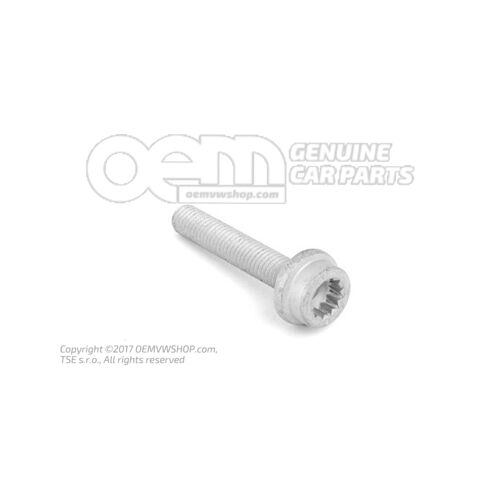 Śruba kołnierzowa z łbem gniazdowym z łbem wewnętrznym wielopunktowym M8X45 N  10638501
