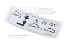 Naklejka informująca o obsłudze przyczepy 8Y0010526 (1)