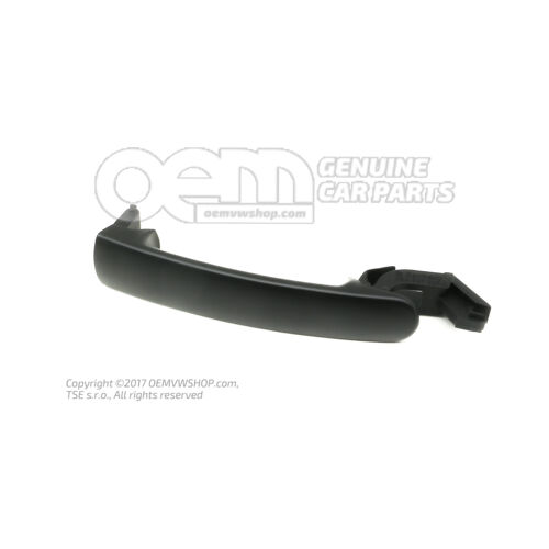 Klamka zewnętrzna satynowa czarna 3B0837205G 01C