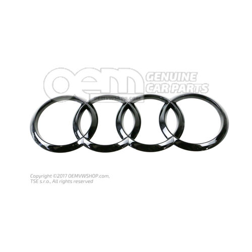 Emblemat AUDI czarno-błyszczący 8V4853742A T94