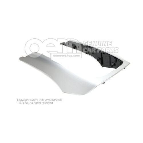 Ramka aluminiowa szczotkowana w kolorze srebrnym 4G0864261K 1NK