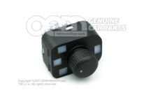 Przełącznik elektrycznie regulowanych i podgrzewanych lusterek zewnętrznych, satynowy czarny 5P0959565C 9B9