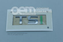 Napis chrom polerowany/zielony 5E0853687A AYE