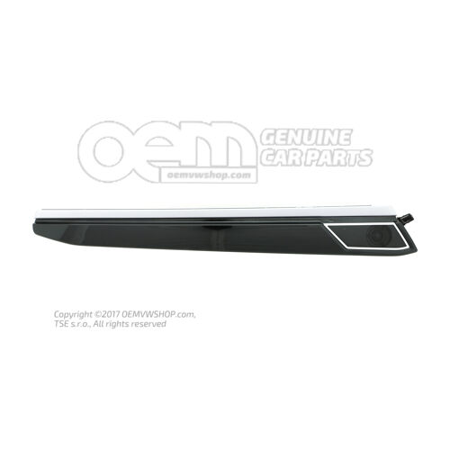 Listwa wykończeniowa drzwi Czarna/aluminium 760867420B PGE