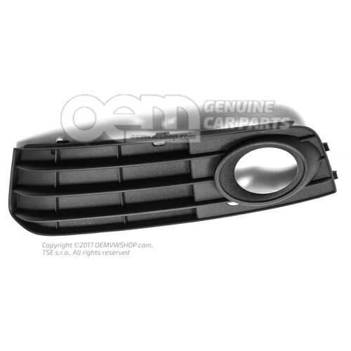 Kratka nawiewu satynowa czarna Audi A4/S4/Avant/Quattro 8K 8K0807681A 01C
