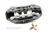 4H0615107E Audi A8/S8 quattro czarny Zacisk hamulcowy bez klocków hamulcowych 400x38mm przód lewy 4H0615107E (2)