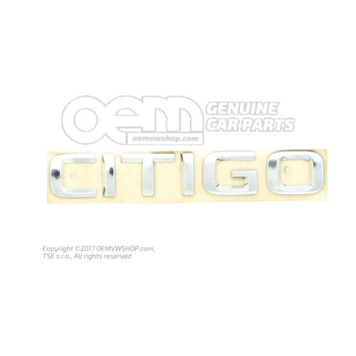 Napis chrom Skoda Citigo 1S 1ST853687B 2ZZ