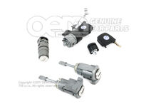 1 zestaw wkładek zamka do klamki drzwi, tylnej klapy, stacyjki, pokrywy schowka podręcznego 3B9800375AG01C