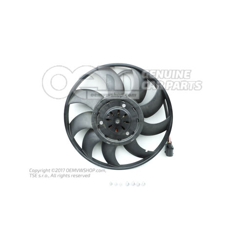 Wentylator chłodnicy ze sterownikiem 4H0959455AF